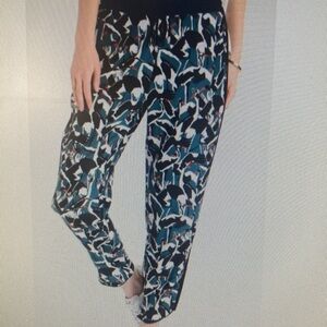 Ted Baker Mala Crane Print Colour by Number Pants 2 / Medium